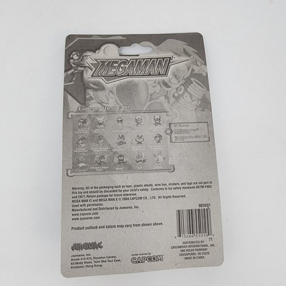 2004 MegaMan Jazwares Mini Action Figure Capcom Napalm Bomb Megaman 3 inch - Picture 6 of 8